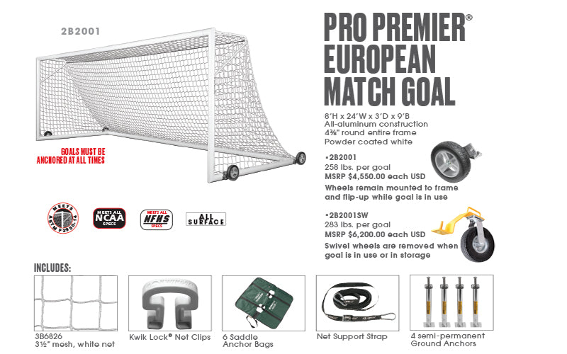 PRO PREMIER® EUROPEAN MATCH GOAL